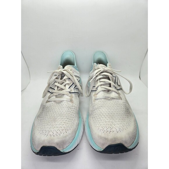 New Balance Fresh Foam X 1080v11 Shoes Women's 9.5 B White Blue Running Sneakers - Picture 2 of 8